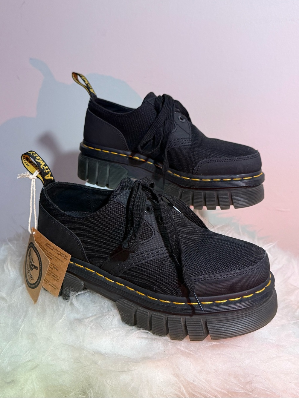 Dr. Martens Audrick 3i Platform Shoes – Black SoftWair – Women’s US 8 EU 39